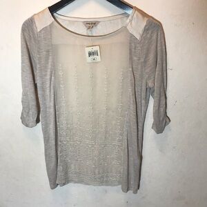 Lucky Brand sheer top